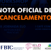 Nota Oficial de Cancelamento [Coronavírus]