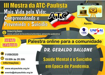 III Mostra ATC – Paulista  [Mais Vida pela Vida: Compreendendo e Prevenindo o Suicídio]