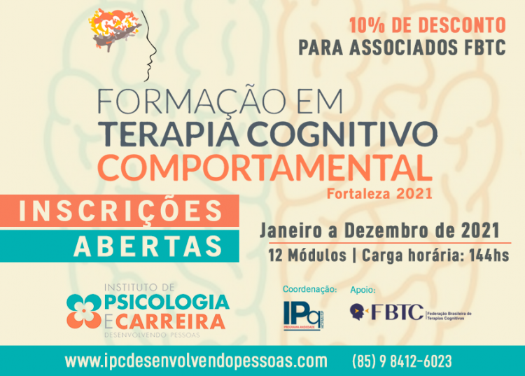 [Fortaleza-CE] Formação Presencial  em Terapia Cognitivo Comportamental