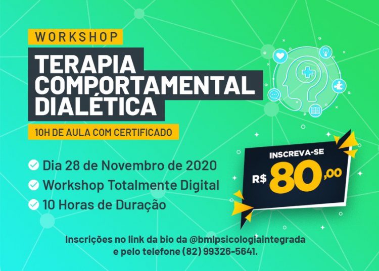 [Workshop Online] Terapia Comportamental Dialética