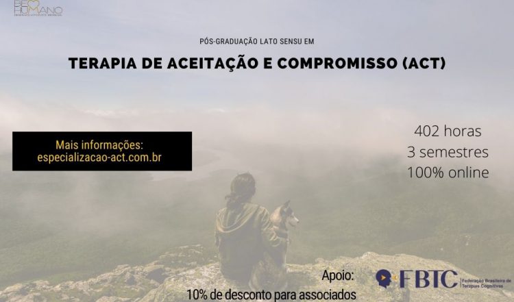 [Pós-Graduação Online] Terapia de Aceitação e Compromisso (ACT)