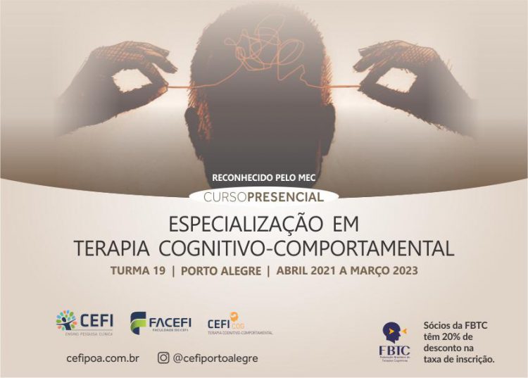 [Porto Alegre] Especialização em Terapia Cognitivo-Comportamental (TCC)