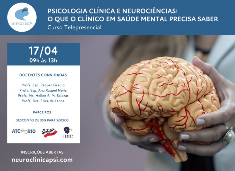 [Curso Telepresencial] Psicologia Clínica e Neurociências: O que o clínico em saúde mental precisa saber