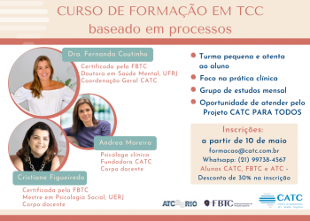[Online] Curso de Formação em TCC baseada em processos