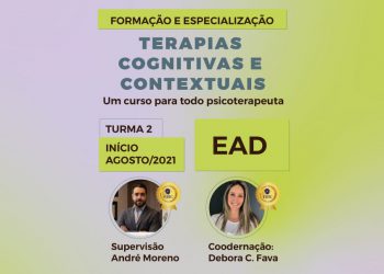 CURSO DE FORMAÇÃO/ESPECIALIZAÇÃO EM TERAPIAS COGNITIVAS E CONTEXTUAIS 