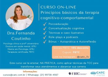 [Curso On-line] Princípios básicos da terapia cognitivo-comportamental