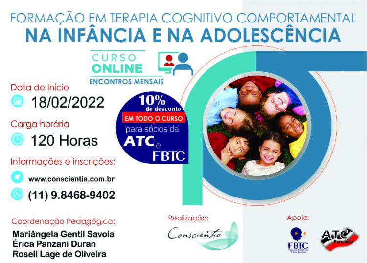 Formação em Terapia Cognitivo-Comportamental na Infância e na Adolescência