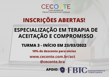 Especialização em Terapia de Aceitação e Compromisso – CECONTE
