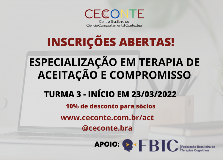 Especialização em Terapia de Aceitação e Compromisso – CECONTE