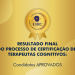RESULTADO FINAL DO PROCESSO DE CERTIFICAÇÃO DE TERAPEUTAS COGNITIVOS