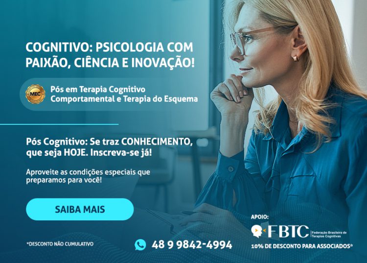 Venha estudar na Instituição que é pioneira em Terapia do Esquema!