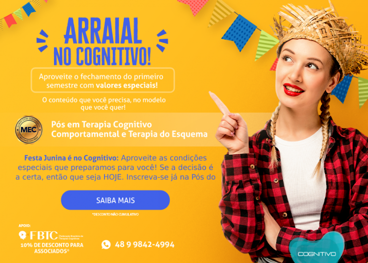 O arraial é no Cognitivo: Aproveite as condições especiais que preparamos para você!