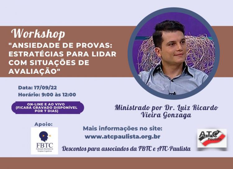 [Workshop ATC Paulista] Ansiedade de provas: estratégias para lidar com situações de avaliação