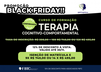 Black Friday! Curso de Formação em Terapia Cognitivo-Comportamental [INTCognitivas]