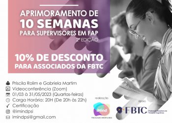 Aprimoramento de 10 semanas para supervisores em FAP – 2ª. edição (2023)