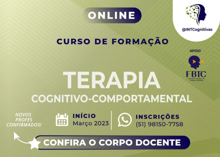 Curso de Formação em Terapia Cognitivo-Comportamental [INTCognitivas]