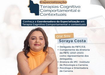 Inscreva-se! Especialização em Terapia Cognitivo Comportamental e Contextuais – IPC