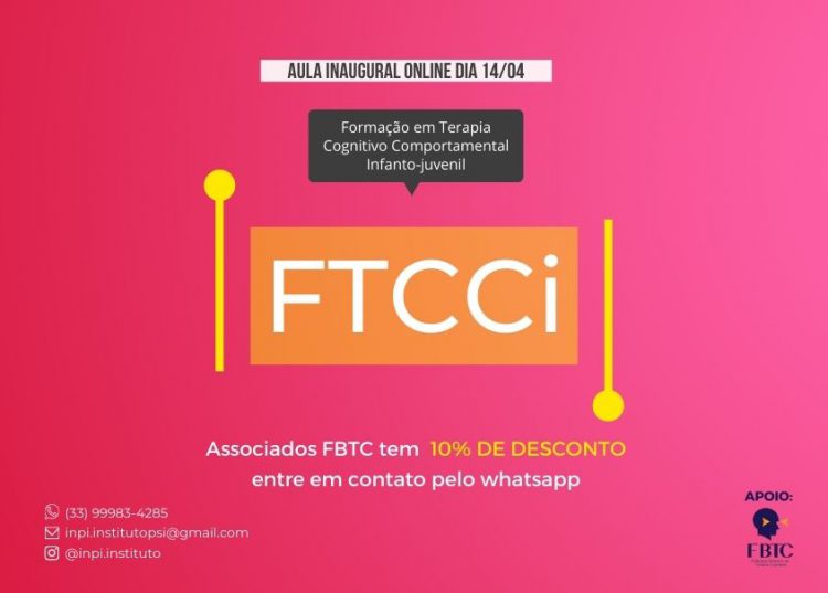 Formação em Terapia Cognitivo Comportamental da infância e adolescência [INPI]