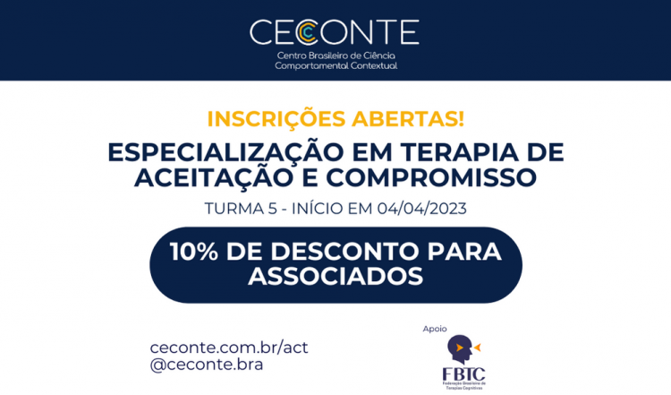 Especialização Lato Sensu em Terapia de Aceitação e Compromisso [CECONTE]
