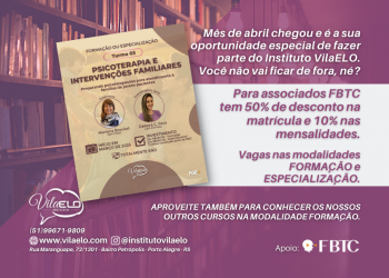 AINDA DÁ TEMPO de fazer parte do Instituto VilaELO em abril!