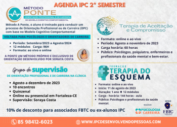 Confira a agenda do próximo semestre do IPC!