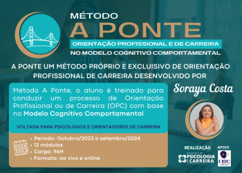 O Instituto de Psicologia e Carreira (IPC) tem o prazer de compartilhar o seu mais novo e exclusivo curso!