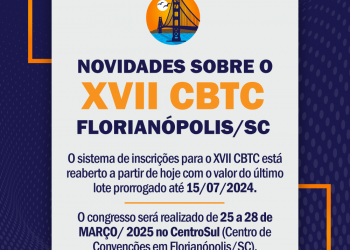 Novidades sobre o XVII CBTC – Florianópolis/SC