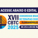 EDITAL DO CONGRESSO XVII CBTC